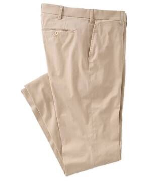 NEW BALLIN men's xtreme comfort sateen casual pants in khaki